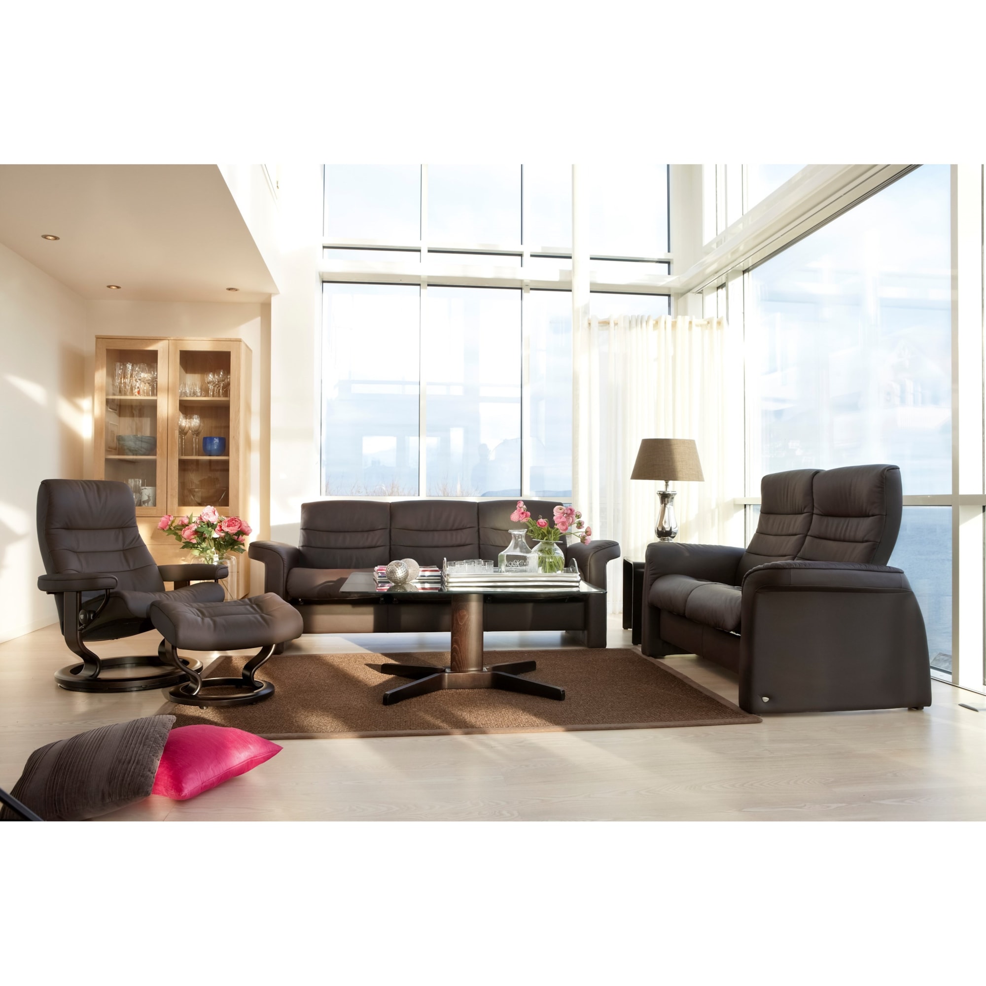 Stressless by Ekornes Stressless Sapphire 1266020 Palmoa Khaki High